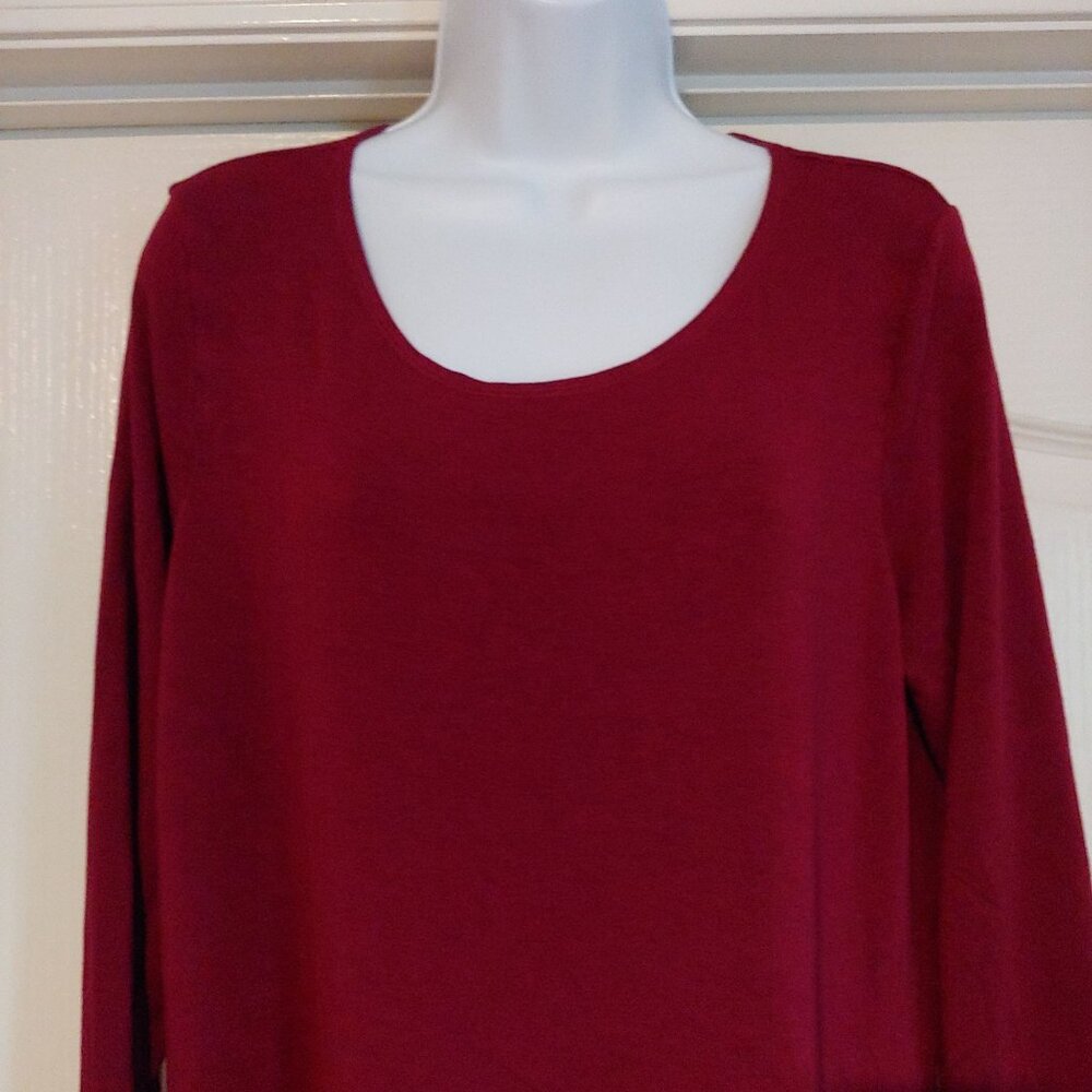 Bryn Walker Philippa Dress in Firelight Red Lagom Minimalist Pockets L USA - Picture 3 of 10